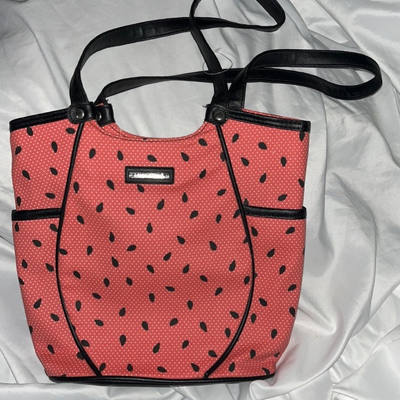 Longaberger Handbags - NWOT Longaberger Watermelon Seeds Fabric Tote Bag